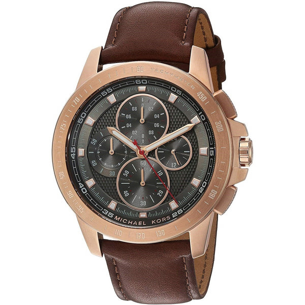 Michael Kors Men's MK8519 Ryker Chronograph Brown Leather Watch