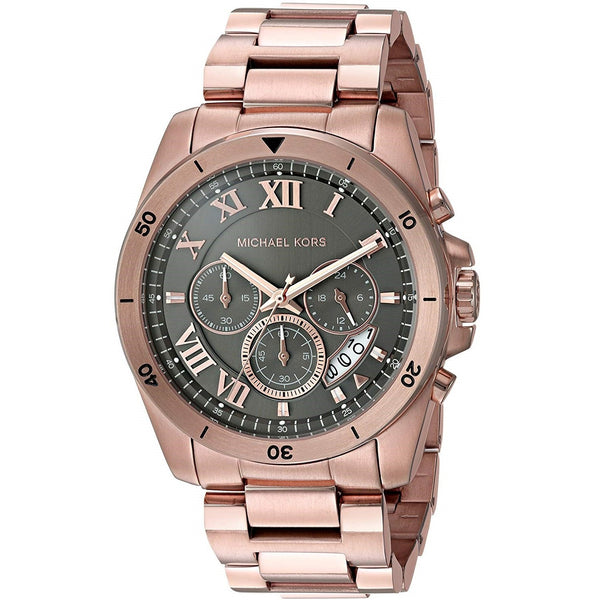 Michael Kors Men's MK8563 Brecken Chronograph Rose-Tone Stainless Steel Watch
