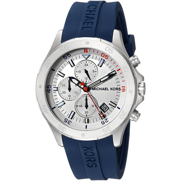 Michael Kors Men's MK8566 Walsh Chronograph Navy Silicone Watch