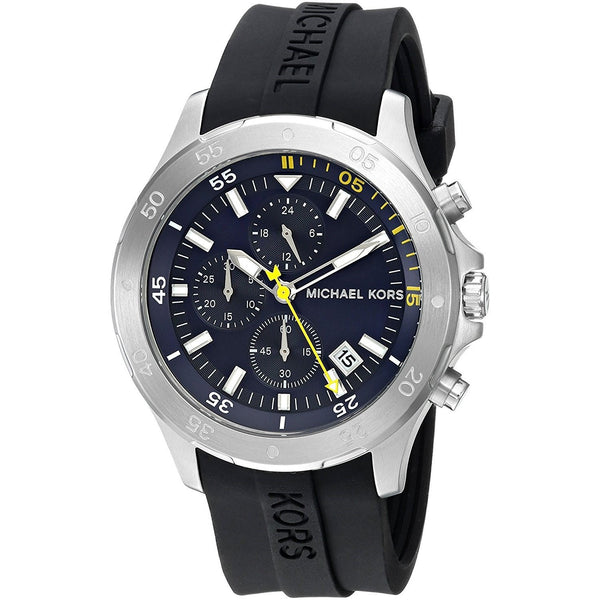 Michael Kors Men's MK8567 Walsh Chronograph Black Silicone Watch