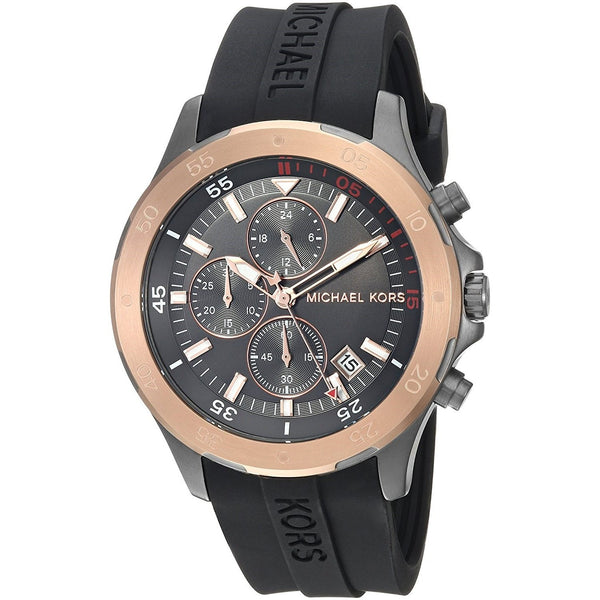 Michael Kors Men's MK8568 Walsh Chronograph Black Silicone Watch