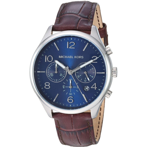 Michael Kors Men's MK8636 Classic Chronograph Brown Leather Watch