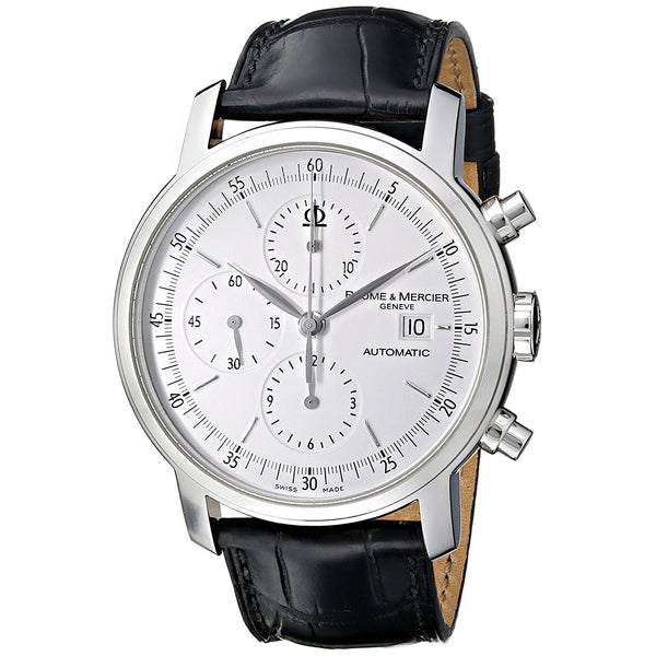 Baume & Mercier Men's MOA08591 Classima Executives Chronograph Automatic Black Leather Watch