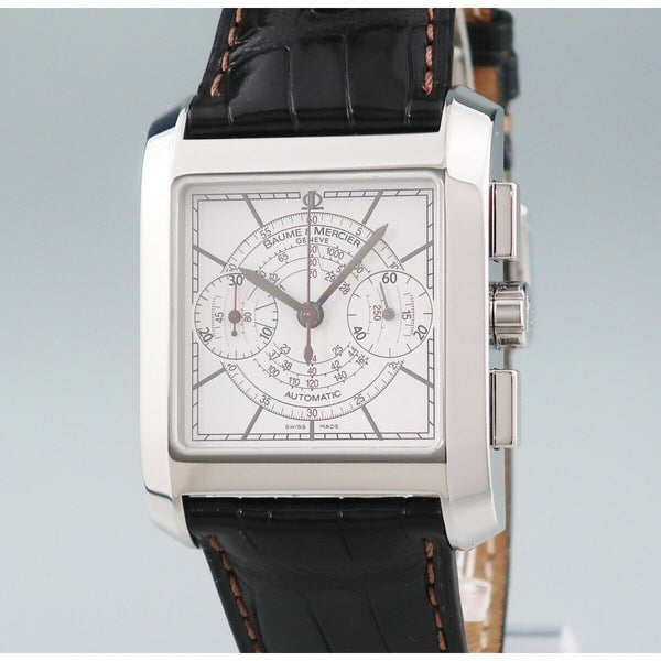 Baume & Mercier Men's MOA08607 Hampton Chronograph Black Leather Watch