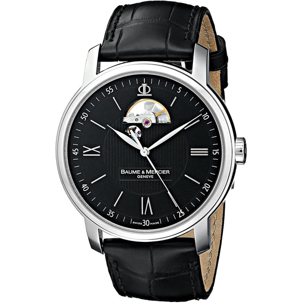 Baume & Mercier Men's MOA08689 Classima Black Leather Watch