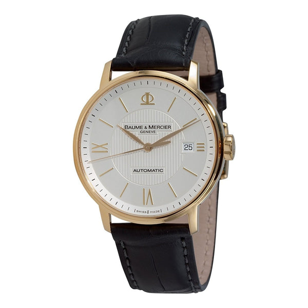 Baume & Mercier Men's MOA08787 Classima Executives Black Leather Watch