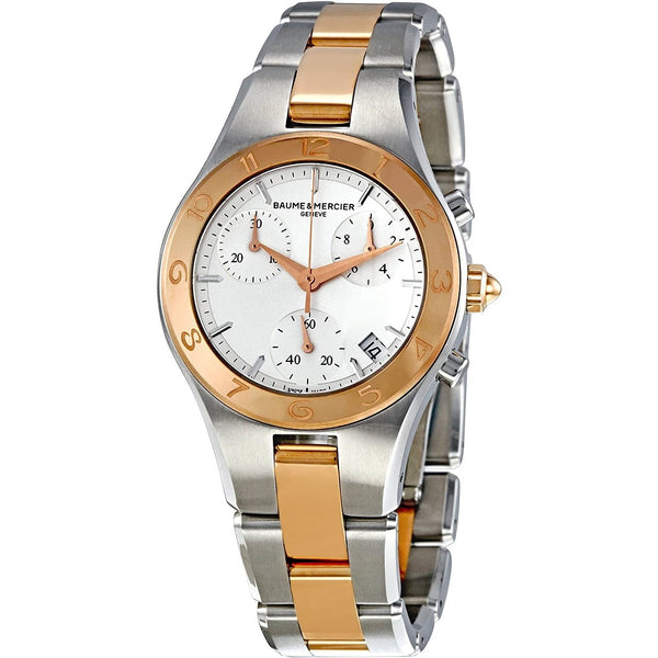 Baume & Mercier Women's MOA10016 Linea Chronograph Two-Tone 18kt Rose Gold and Stainless Steel Watch