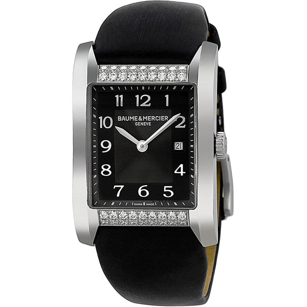 Baume & Mercier Women's MOA10024 Hampton Black Leather Watch