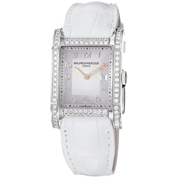 Baume & Mercier Women's MOA10025 Hampton White Leather Watch