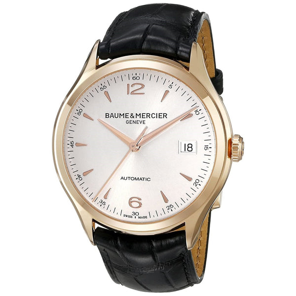 Baume & Mercier Men's MOA10058 Clifton Black Leather Watch