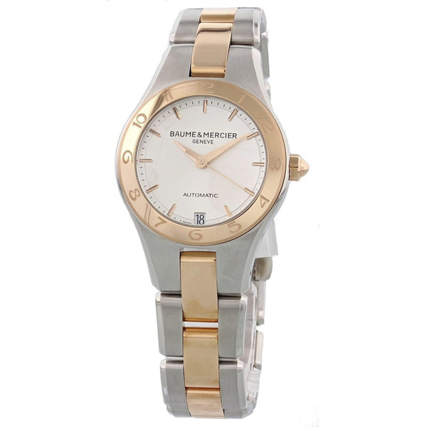 Baume & Mercier Women's MOA10073 Linea Two-Tone 18kt Rose Gold and Stainless Steel Watch