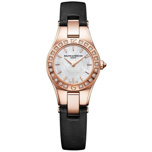 Baume & Mercier Women's MOA10091 Linea Black Satin Watch