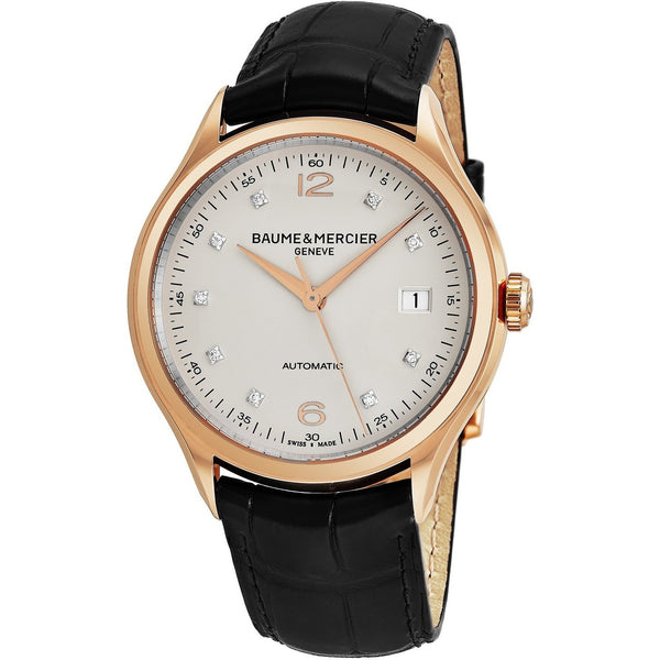 Baume & Mercier Men's MOA10104 Clifton Black Leather Watch