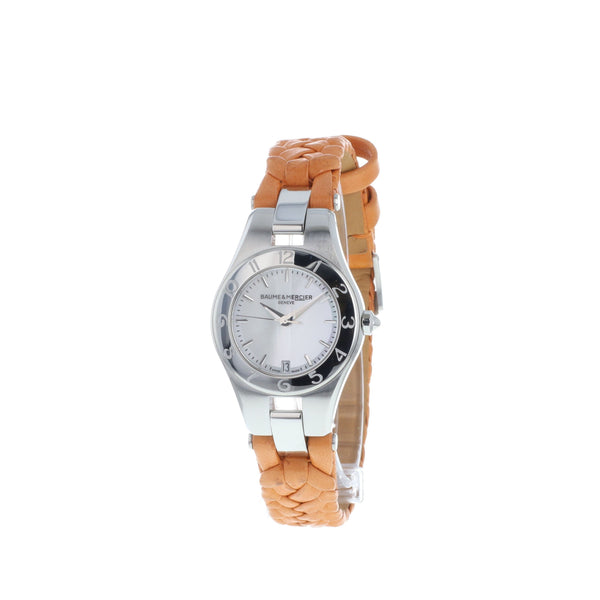 Baume & Mercier Women's MOA10115 Linea Orange Leather Watch
