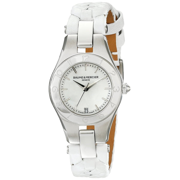 Baume & Mercier Women's MOA10117 Linea White Leather Watch