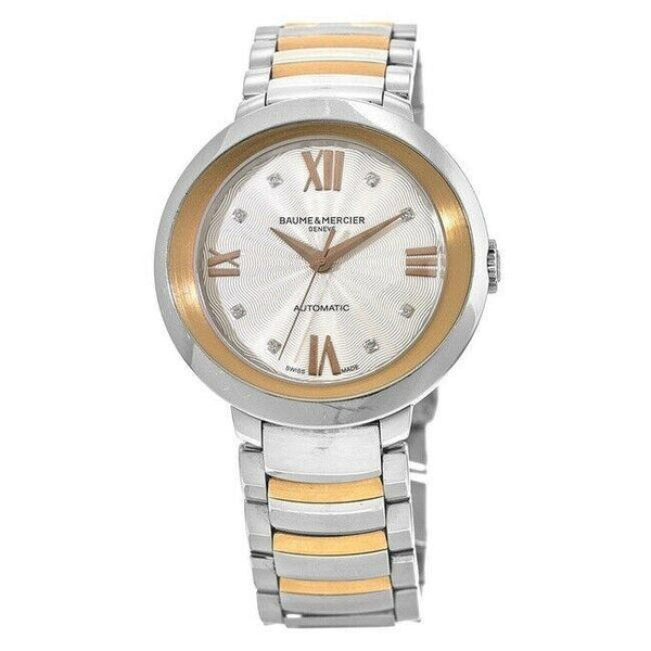 Baume & Mercier Women's MOA10163 Promesse Two-Tone 18kt Rose Gold and Stainless Steel Watch