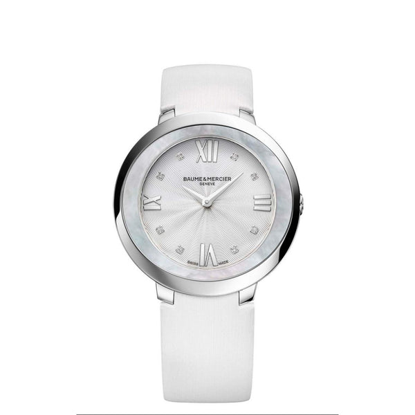 Baume & Mercier Women's MOA10177 Promesse White Satin Watch