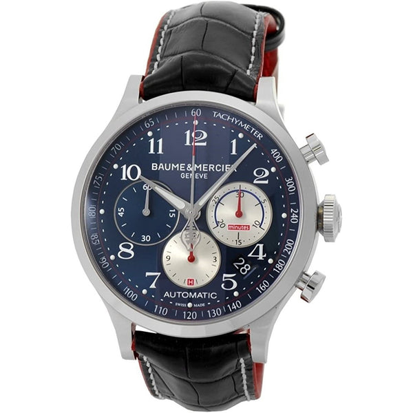 Baume & Mercier Men's MOA10232 Capeland Chronograph Black Leather Watch
