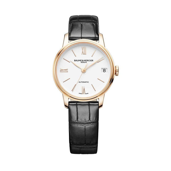 Baume & Mercier Women's MOA10270 Classima Black Leather Watch
