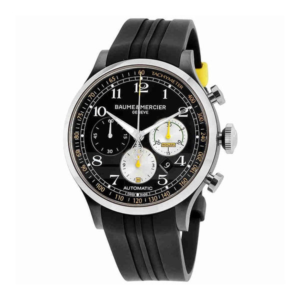 Baume & Mercier Men's MOA10281 Capeland Chronograph Black Rubber Watch