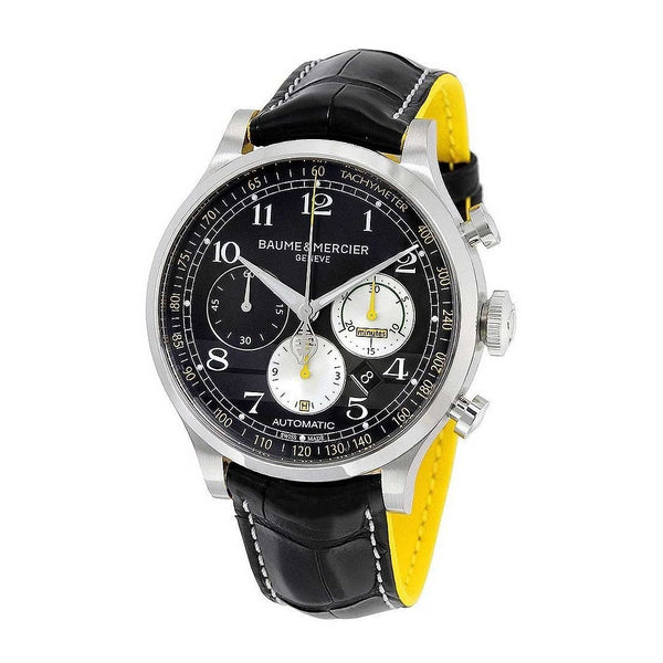 Baume & Mercier Men's MOA10282 Capeland Chronograph Black Leather Watch