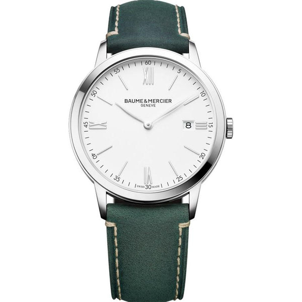 Baume & Mercier Men's MOA10388 Classima Green Leather Watch