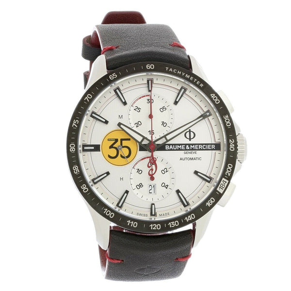 Baume & Mercier Men's MOA10404 Clifton Black Leather Watch