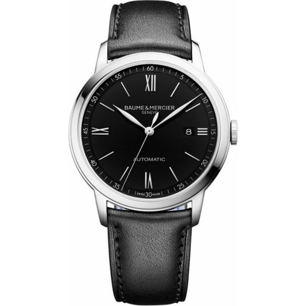 Baume & Mercier Men's MOA10453 Classima Black Leather Watch