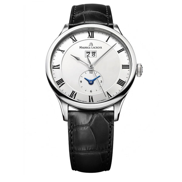 Maurice Lacroix Men's MP6707-SS001-112 Masterpiece Tradition Black Leather Watch