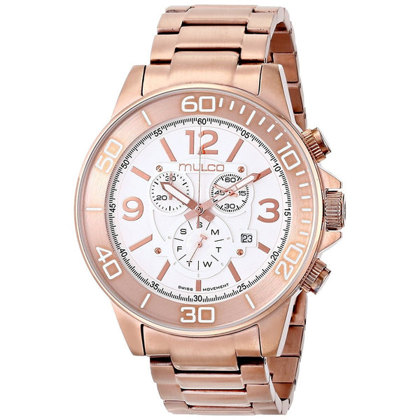 Mulco Unisex MW490147331 Ferro Chronograph Rose-Tone Stainless Steel Watch