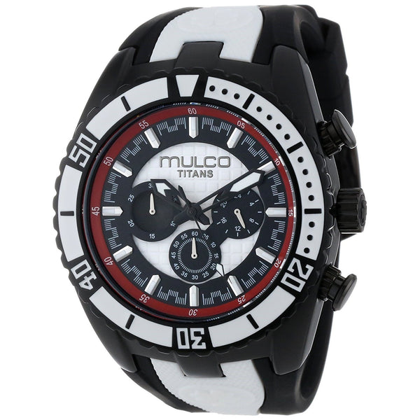 Mulco Women's MW51836026 Titans Wave Chronograph Black Rubber Watch