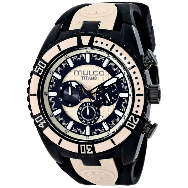 Mulco Women's MW51836115 Titans Wave Chronograph Black Rubber Watch