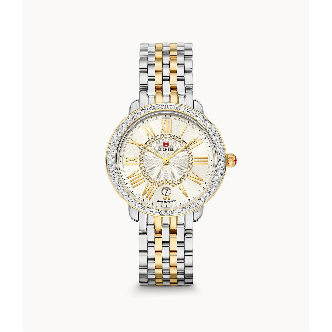 Serein Mid Two-Tone Diamond Watch