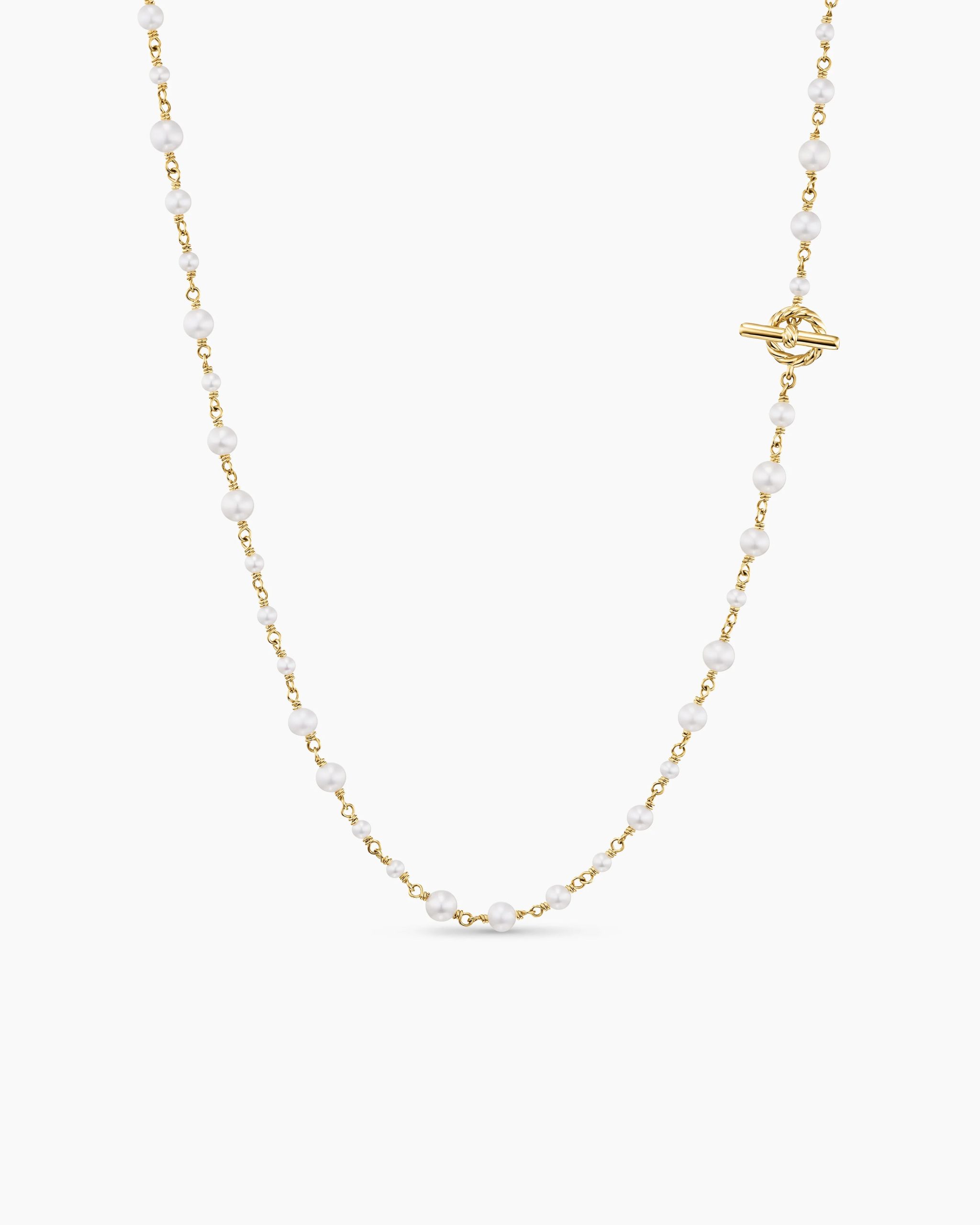 PEARL CLASSICS TOGGLE CHAIN NECKLACE 18K Yellow Gold, 4.5mm