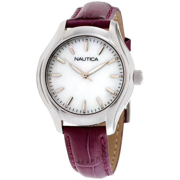 Nautica Women's NAD11004M NTC 18 Purple Leather Watch