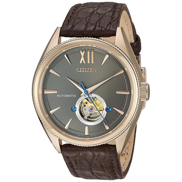 Citizen Men's NB4003-01H The Signature Collection Grand Classic Brown Leather Watch