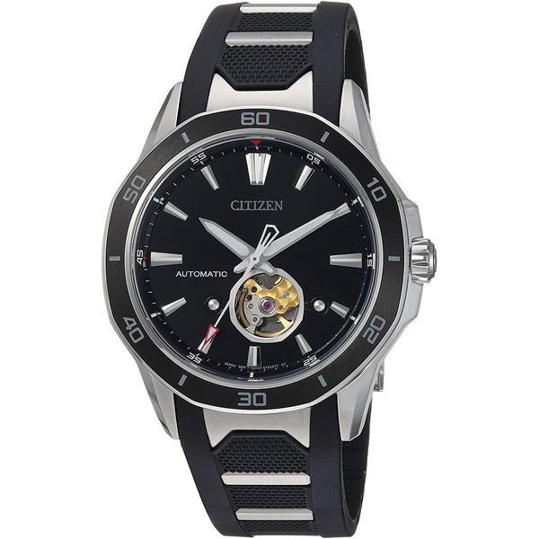 Citizen Men's NB4018-04E Signature Octavia Black Polyurethane and Stainless Steel Watch