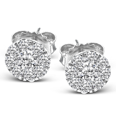 Zeghani 14k Diamond Nahla Earrings