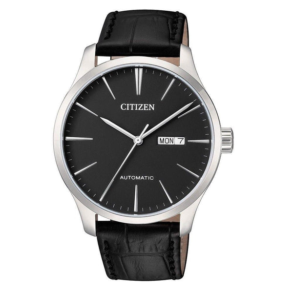 Citizen Men's NH8350-08E Classic Black Leather Watch