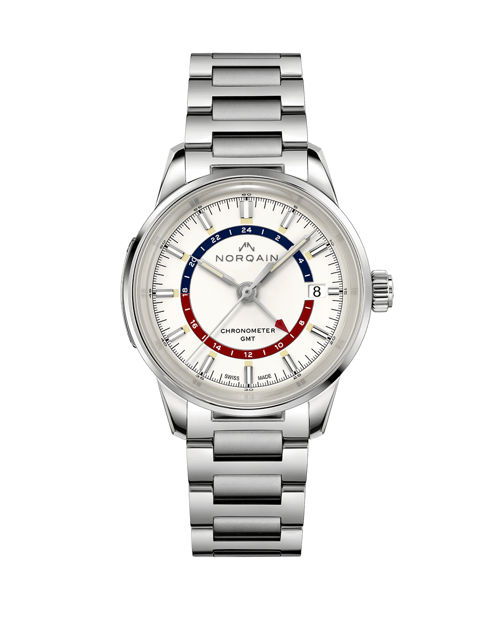 Norqain Freedom 60 GMT Opaline Dial- N2100.22S01.W01.S01