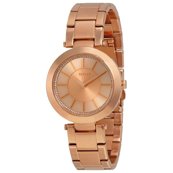 DKNY Women's NY2287 Stanhope Crystal Rose-Tone Stainless Steel Watch