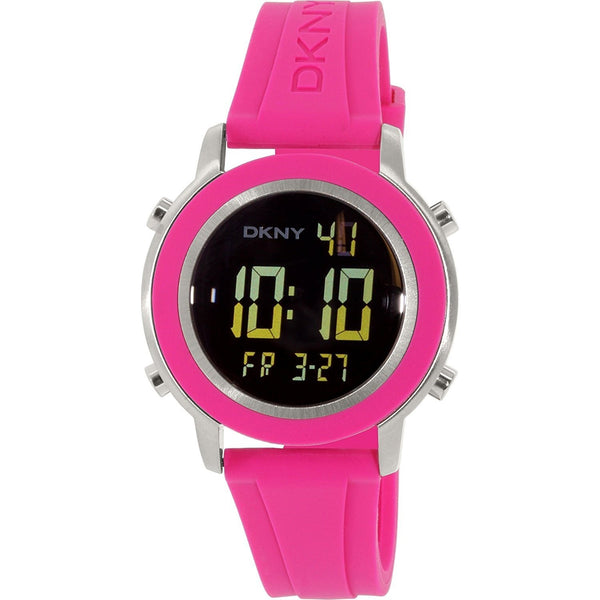 DKNY Women's NY2324 Tompkins Pink Rubber Watch