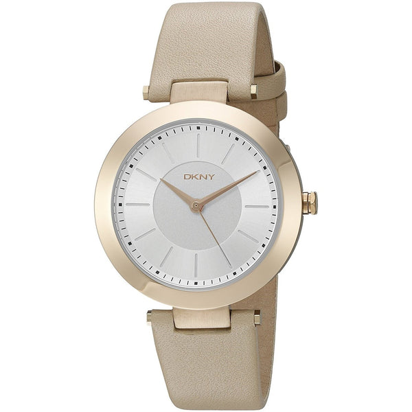 DKNY Women's NY2459 Stanhope Beige Leather Watch