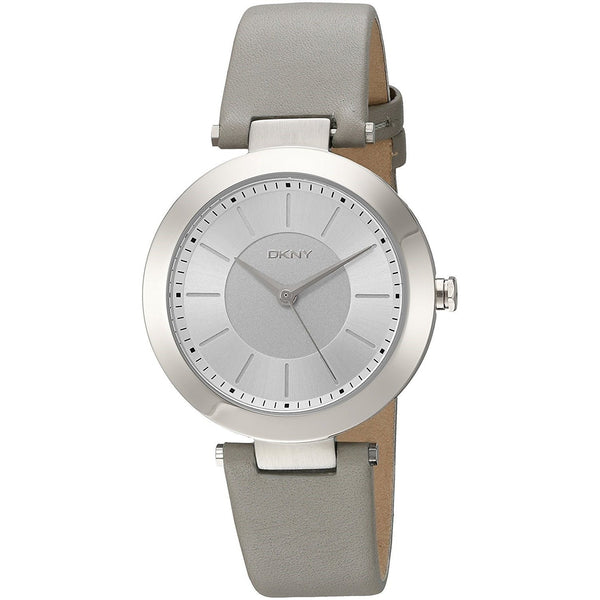 DKNY Women's NY2460 Stanhope Grey Leather Watch