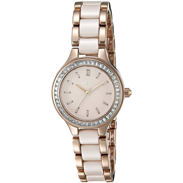 DKNY Women's NY2467 Chambers Crystal Two-Tone Stainless steel and Ceramic Watch