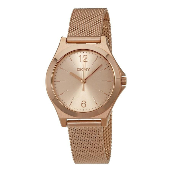 DKNY Women's NY2489 Parsons Rose-Tone Stainless Steel Watch