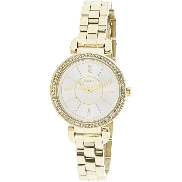 DKNY Women's NY2634 Ellington Crystal Gold-Tone Stainless Steel Watch