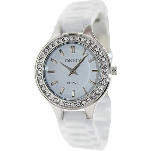 DKNY Women's NY4982 Crystal White Ceramic Watch