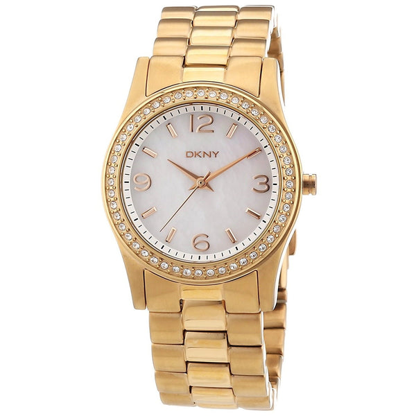 DKNY Women's NY8336 Crystal Rose-Tone Stainless Steel Watch