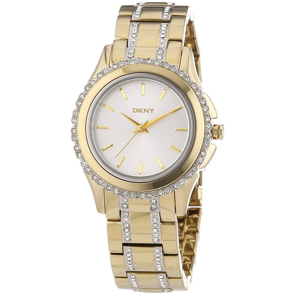 DKNY Women's NY8699 Brooklyn Crystal Gold-Tone Stainless Steel Watch